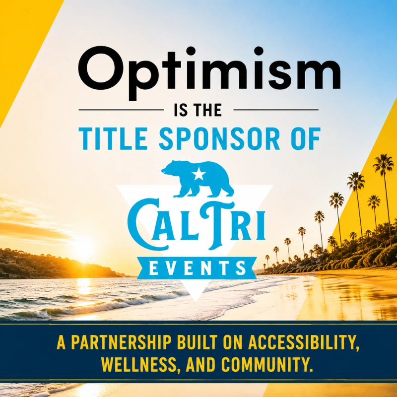 Optimism is the Title Sponsor of Cal Tri Events